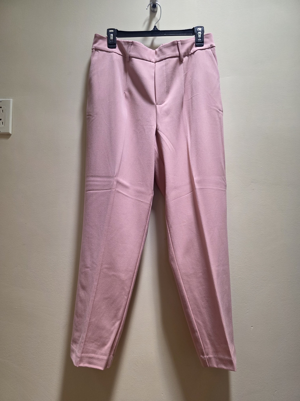 Haver&Blair Pink Pull On Slim Leg Ankle Lenght Trousers Size L NWT